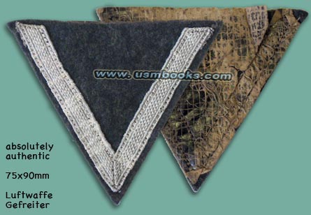 Luftwaffe Gefreiter sleeve triangle